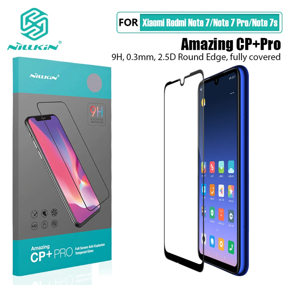 Для Xiaomi Redmi Note 7 Pro стекло Nillkin XD CP+ Max полное покрытие 3D закаленное стекло Защита экрана для Redmi Note7 note 7S film
