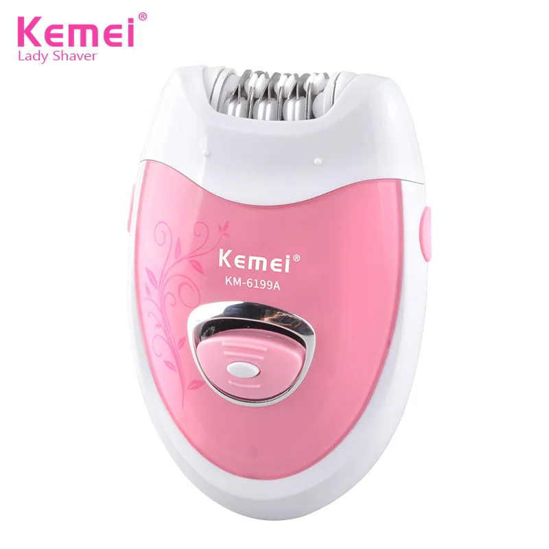 Kemei Lady электрический эпилятор 2 в 1 зажимное колесо розовый для женщин удаление