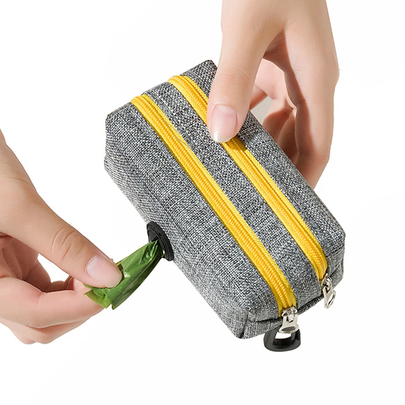 

Dog Poop Bag Holder Leash Attachment Waterproof Durable Portable Pet Zippered Waste Bag Dispenser For Outdoors Walking Hiking