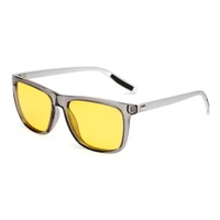 polarized men women night vision sunglasses drive yellow lens vintage square male female sun glasses for men high quality