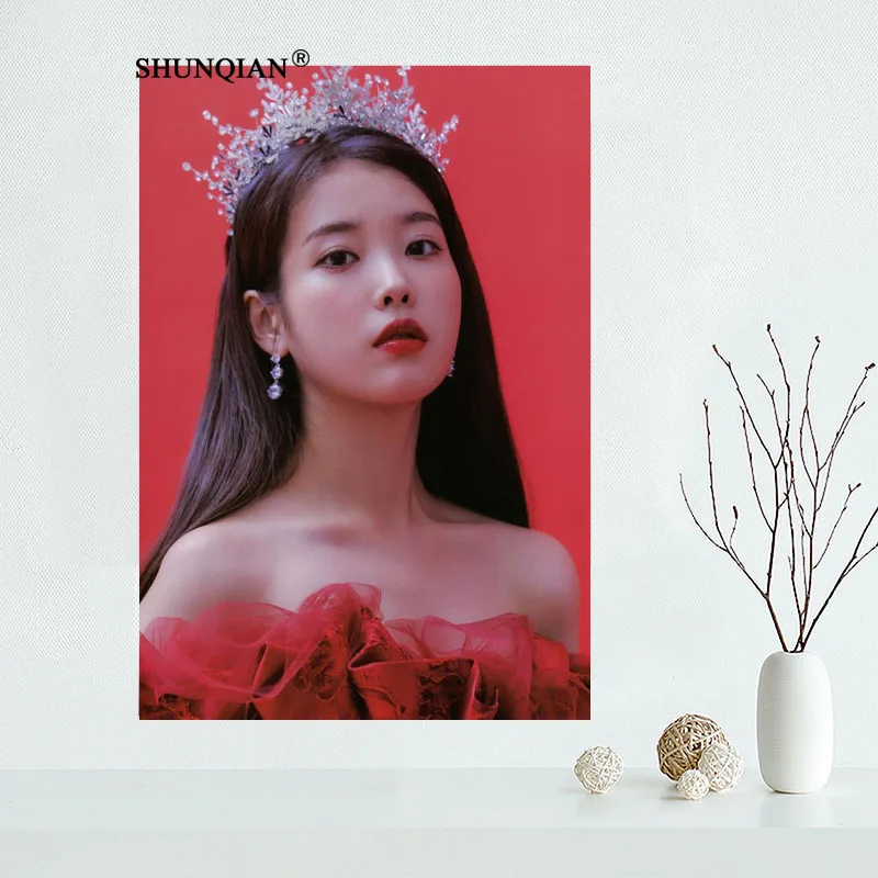

Custom Singer Actor IU High Art Silk Canvas Poster Print Movie Picture Living Room Wall Home Decor 40x60cm,50x75cm,60x90cm