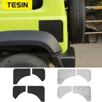 tesin styling mouldings for jimny jb74 car front rear leaf plate protection decoration cover for suzuki jimny 2019 accessories