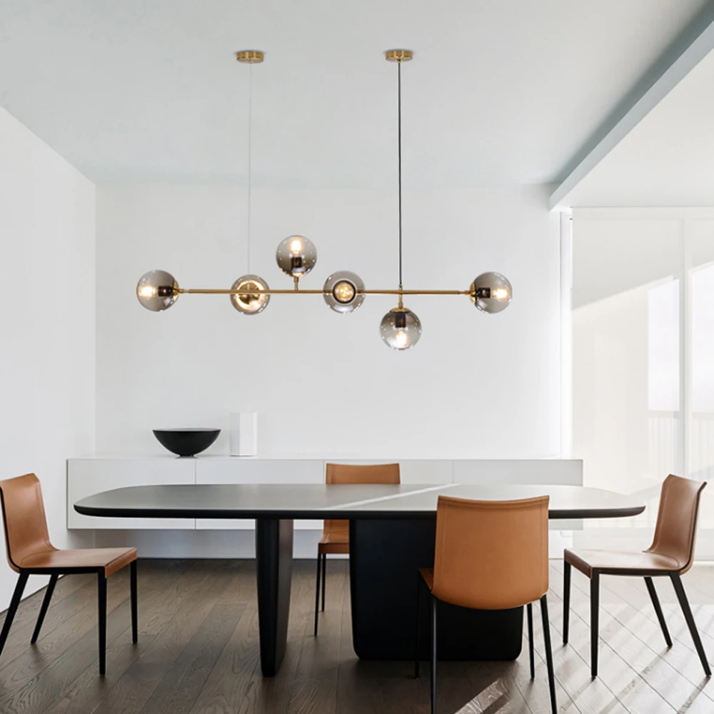 

Globe Glass ball led Chandeliers Industrial Edison Chandelier Fixture Nordic Modern Chandelier Lighting Handing Lamp E27