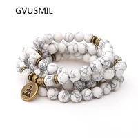 new design womens beads bracelet high quality white stone bracelet or necklace trendy jewelry