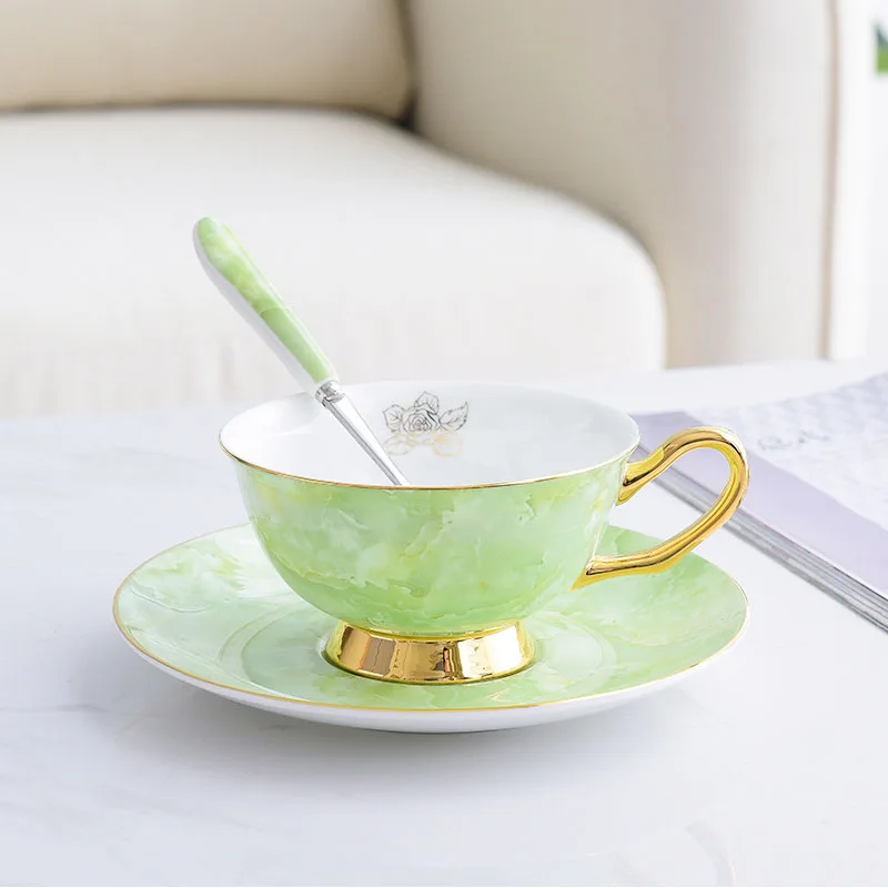 Мраморный фарфоровый кофейный набор мраморный чайный чашка керамическая кружка