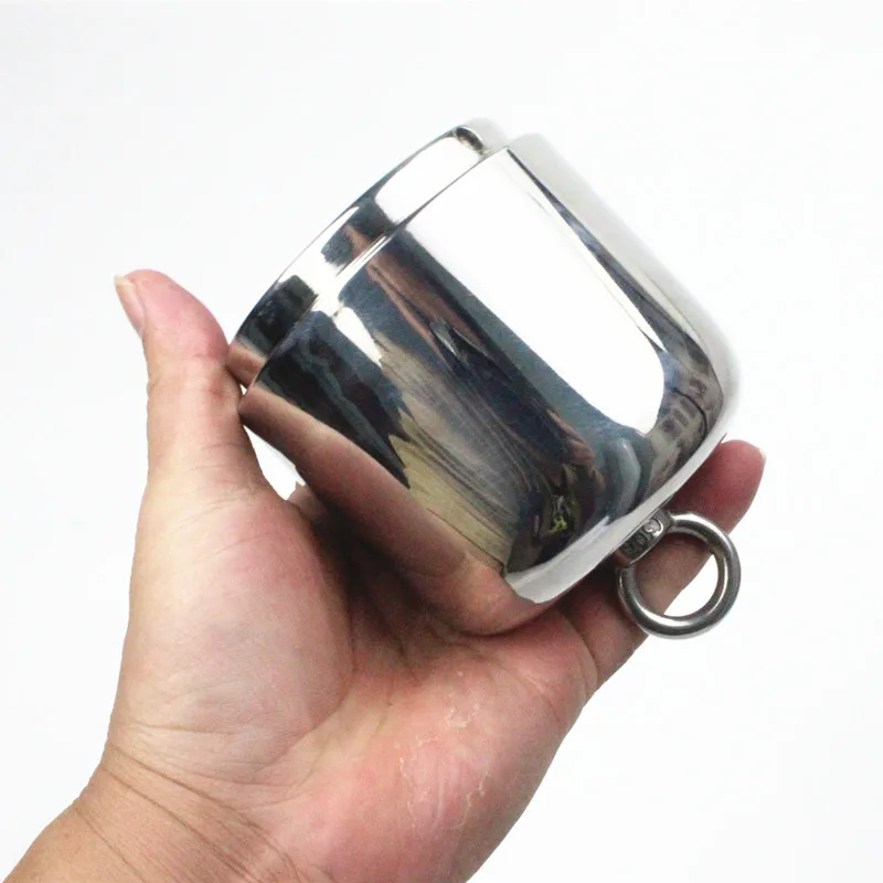 Мужской кротальный кулон из нержавеющей стали 6 размеров противоударный для яиц