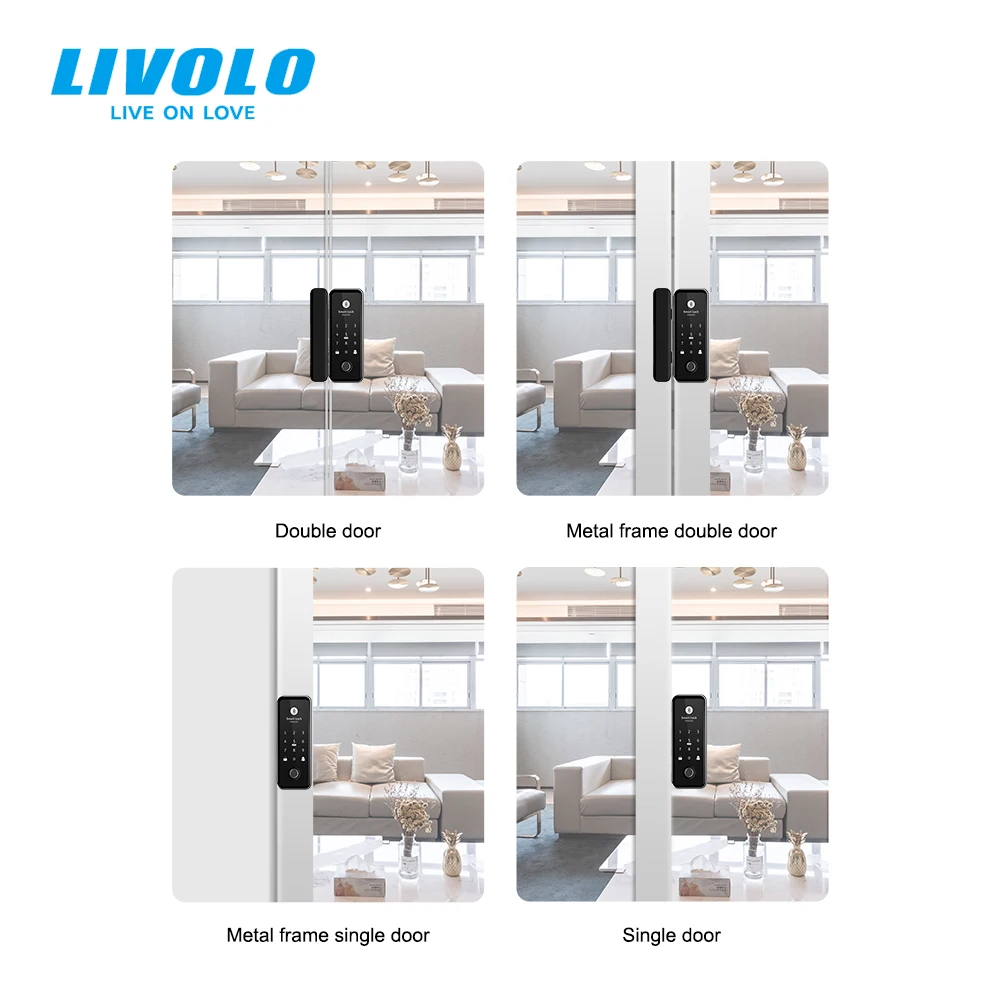 Умный беспроводной дверной замок LIVOLO 899T с Wi Fi сканирование отпечатка пальца