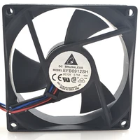 for delta efb0912sh r00 f00 dc 2wire 3wire 12v 0 75a 90x90x25mm server cooling fan