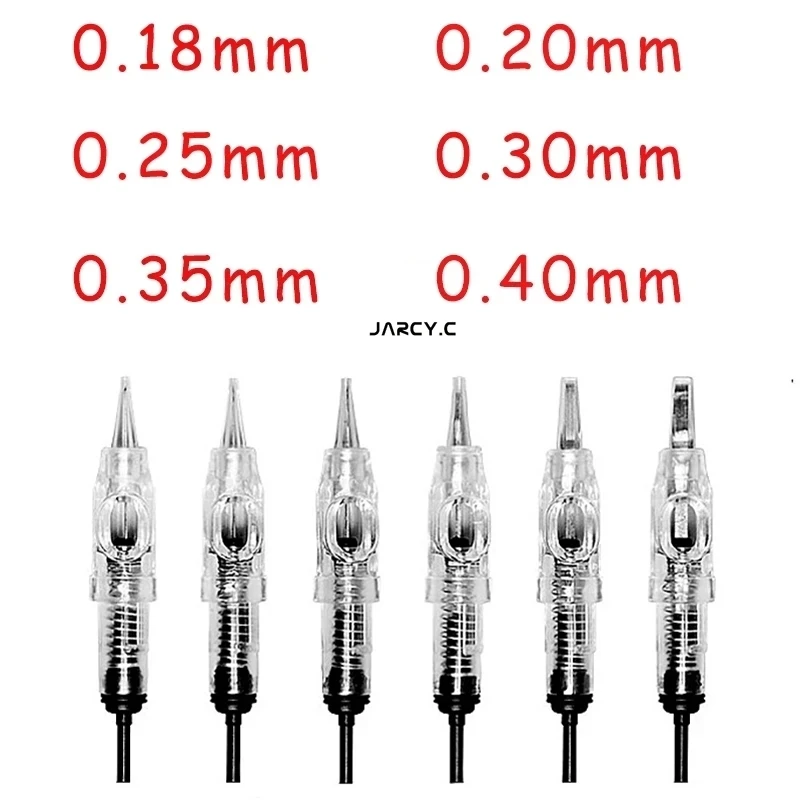

microblading Cartridges 0.18/0.20/0.25mm 1RL Easy Click Disposable semi-Permanent Makeup Cartridge Needles Tips For Eyebrow Lips