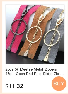 5 шт. Meetee 3#5#20 см закрытые Металлические молнии бронзовые зубы для карманных брюк сумка портной DIY Швейные Инструменты Аксессуары для одежды