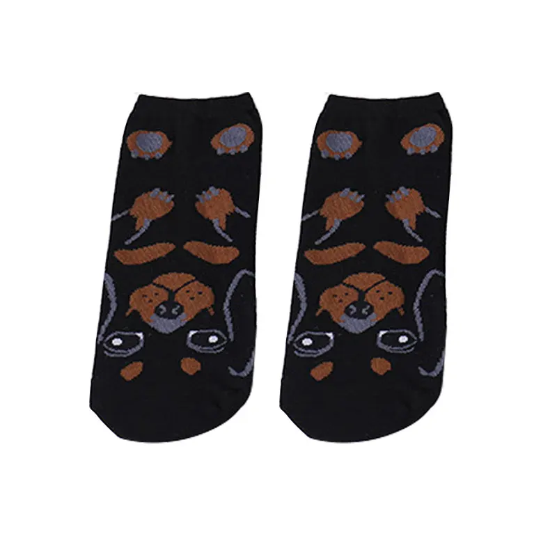 Модные милые женские носки с объемным рисунком собаки Женские хлопковые