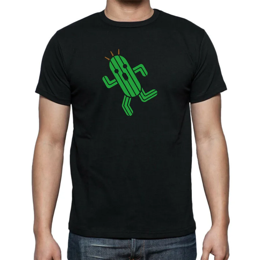 Мужская + Женская Final Fantasy Cactuar T Shirt... размеры до 5X бесплатная доставка высокое