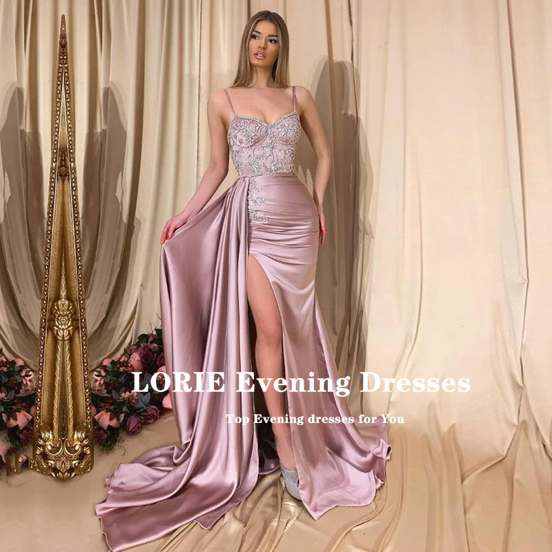 Арабское вечернее платье с открытой спиной длинное атласное