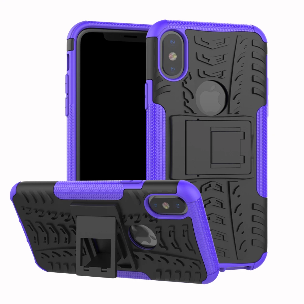 Purple Для Xiaomi Redmi Note 8 8A 8T 10 3 3S 4 4X 4A 5 5A 7 GO Plus S2 6 6A Pro противоударный силиконовый чехол-броня на выдвижной опоре чехол для телефона чехол - Цвет: Purple
