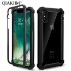 Модный ударопрочный бампер, прозрачные чехлы для iPhone 11 Pro Max XS XR X 6 6S 7 8 Plus, чехол в стиле милитари, армированный ПК + ТПУ, чехол