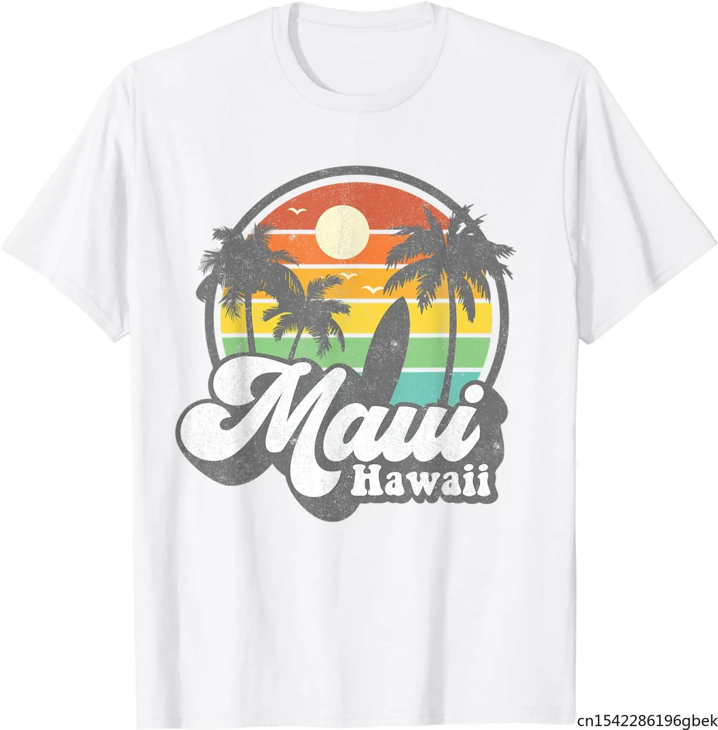 

Vintage Maui Hawaii Hawaiian Beach Surfing 70's Surf T-Shirt