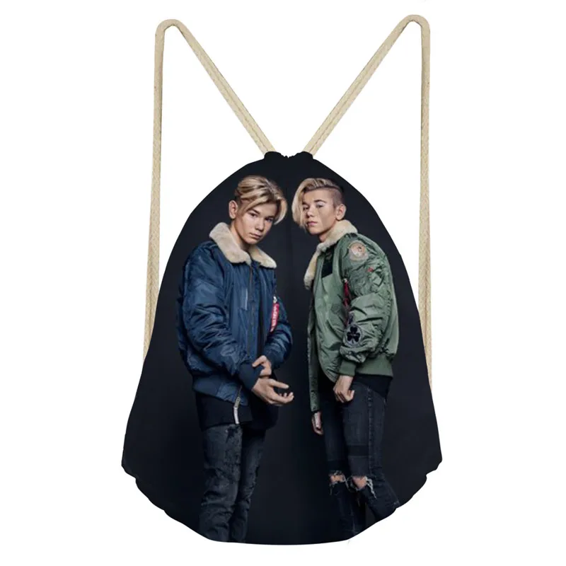 as pictures ThiKin Маркус и Мартинус Drawstring Детская сумка-рюкзак для девочек-подростков небольшие мешки для хранения ежедневный Рюкзак Mochila - Цвет: as pictures