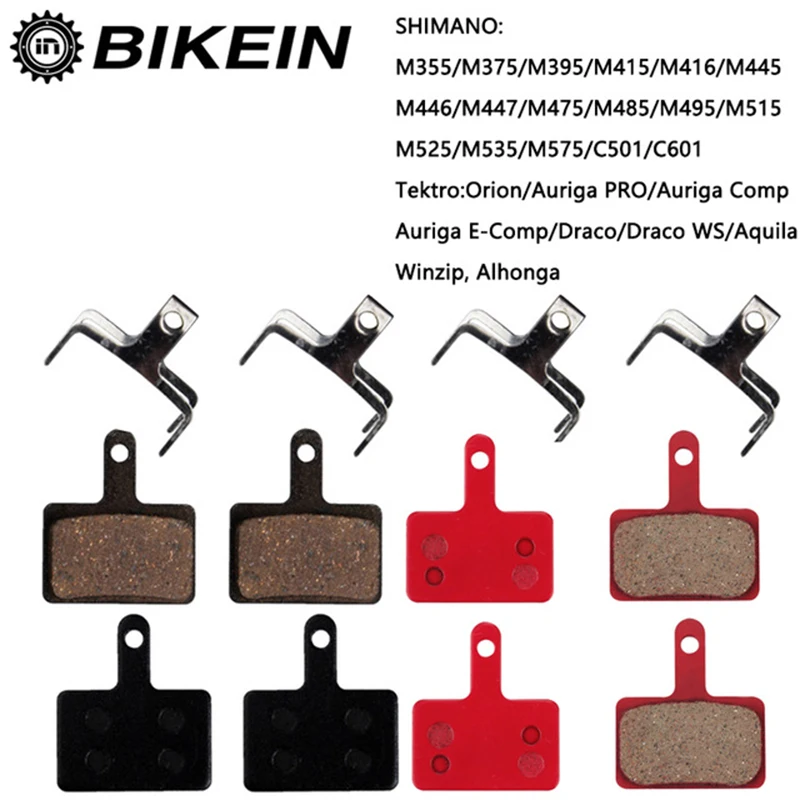 

Велосипедные дисковые Тормозные колодки Bikein 4 пары из смолы для Shimano m375 m395 m416 M445 m446 m485 M486 m515 m525 Orion auрига Pro