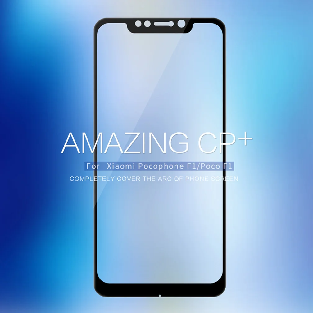 NILLKIN чехол CP+ Закаленное стекло пленка для xiaomi POCOPHONE F1 полное покрытие стекло протектор экрана для xiaomi POCO F1