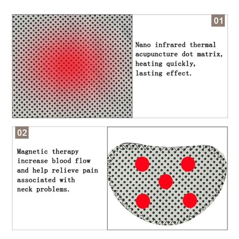 Массажный шейный ремень САМОНАГРЕВАЮЩАЯСЯ подкладка магнитотерапия оберточная
