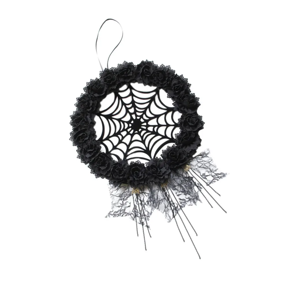 

1pc Style Wreath Pendant Spider Web Wreath Hanging Decor Scene Decor
