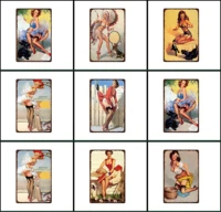 tin signs painting wall art poster metal tin sign garage bar art painting girls plaque pin up wall stickers sexy girl plate club