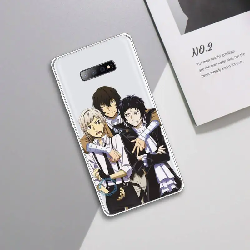 

Japan anime bungou stray dogs Phone Case Transparent For Samsung Galaxy A 71 21s S note 8 9 10 plus 20 ultra
