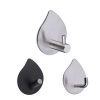creative bathroom wall hanging coat hook free punching household coat hook stainless steel single strong sticky hook