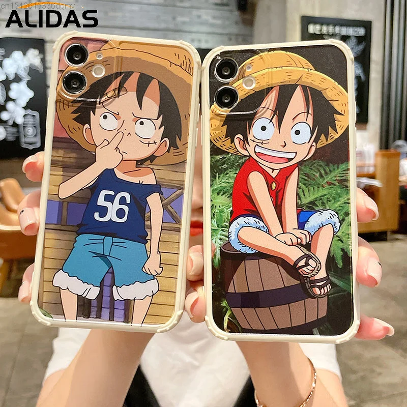

Kawaii One A Piece Luffy аниме чехол для телефона IPhone XS MAX XR X 7 8 11 12 Plus Pro SE 2020 Mini Candy мягкая задняя крышка ТПУ Coque