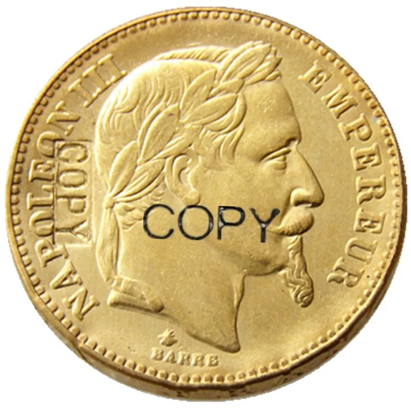 

France 20 Franc 1866B Gold Plated Copy Coin