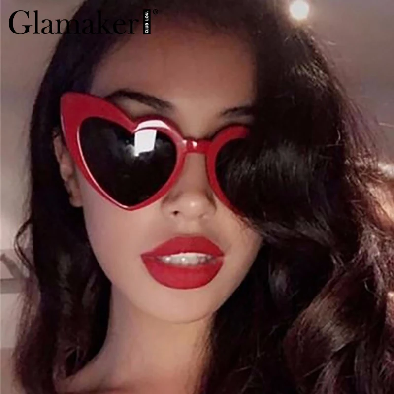 Женские винтажные очки в форме сердца Glamaker модные праздничные женские