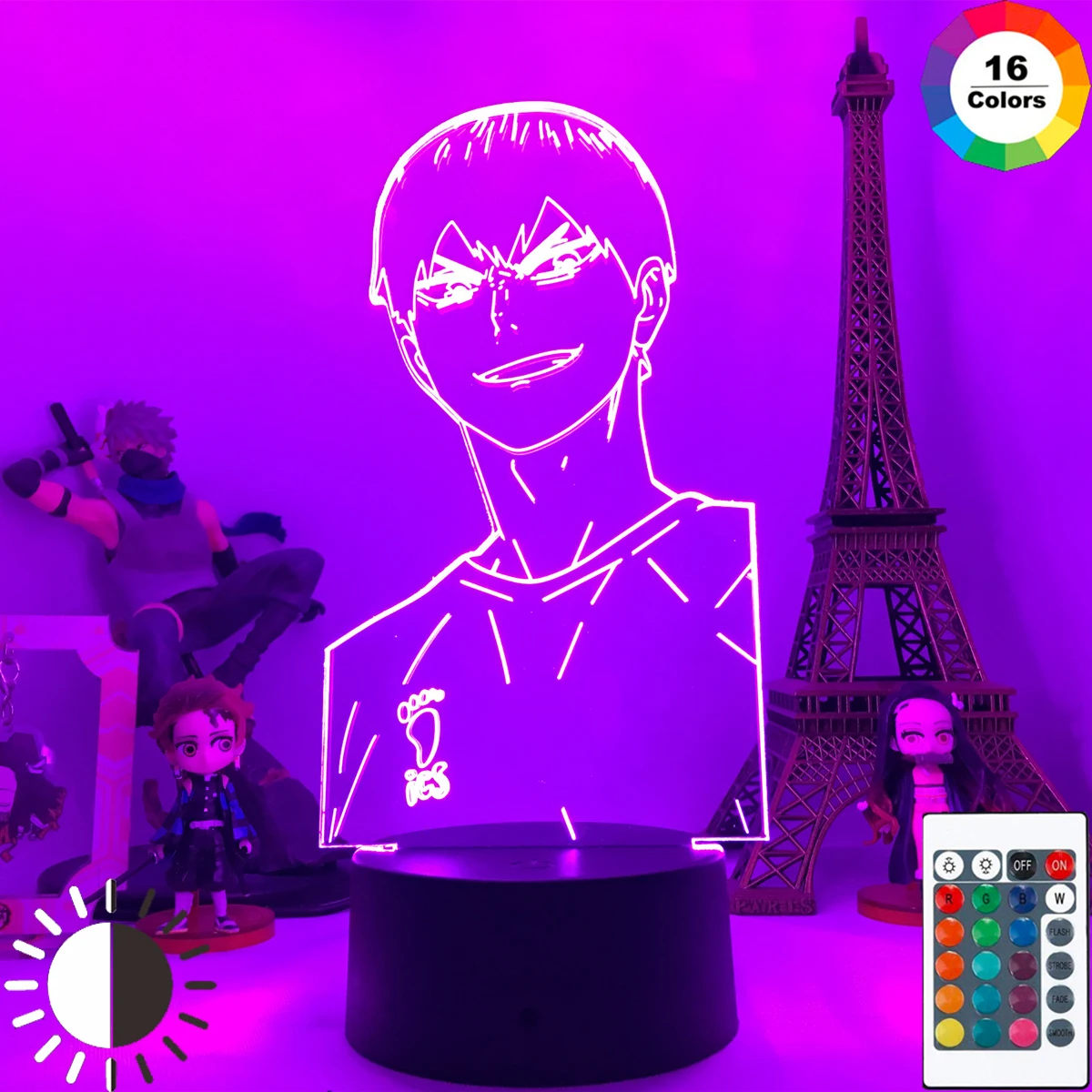 Аниме Haikyu 3D лампа Tobio Kage ночной Светильник манга Haikyuu для спальни Декор ночной Светильник для детей подарок на день рождения для парня