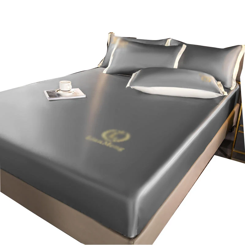 

Bedding Set Summer Iced Silk Mat Bed Hat 3-Piece Washable Folding Student Dormitory Single Air-Conditioned Soft Cushion At Home