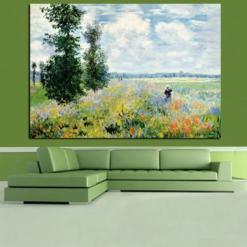 

Claude Monet at Argenteui Landscape Oil Painting Posters And Prints Quadros Wall Art Picture For Living Room Home Decor Cuadros