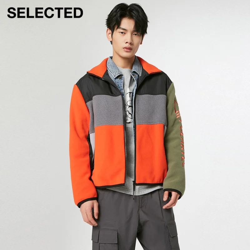 

SELECTED The New Men's Trendy Casual Collared Quilted Fleece Jacket S|420409007