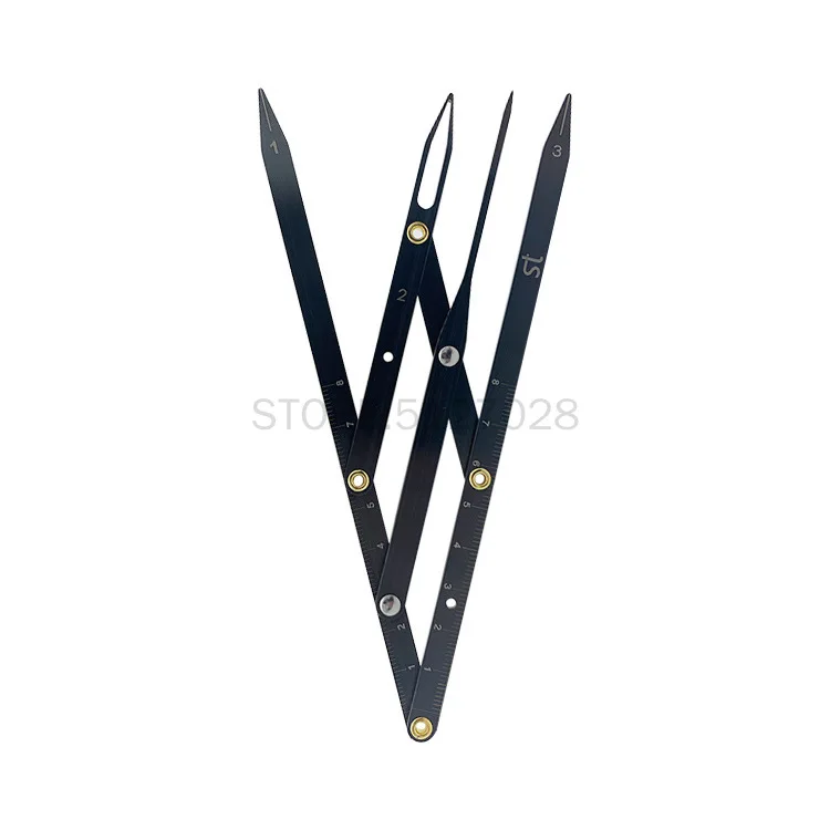 Золотистая линейка из нержавеющей стали штангенциркуль микроблейдинг бровей