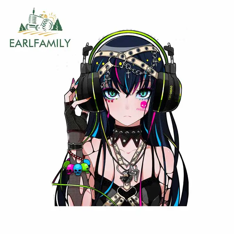 EARLFAMILY 13 см x 10 3 для украшения волос скелета аниме девушка холодильник Мультяшные
