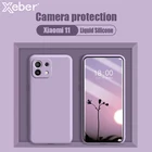 Жидкий силиконовый чехол для телефона Xiaomi Poco X3 NFC M3 M2 F2 X2 11 Pro 10T Note 10 Lite 9T, Мягкий защитный чехол карамельного цвета с полным покрытием