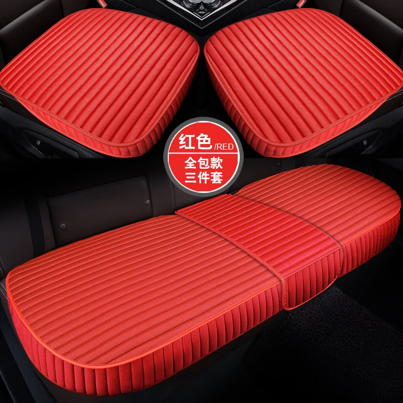 

Car Seat Covers Universal PU Leather Seat Cover Four Seasons Automobiles Covers Cushion Auto Interior Protector Seat Pads Chair