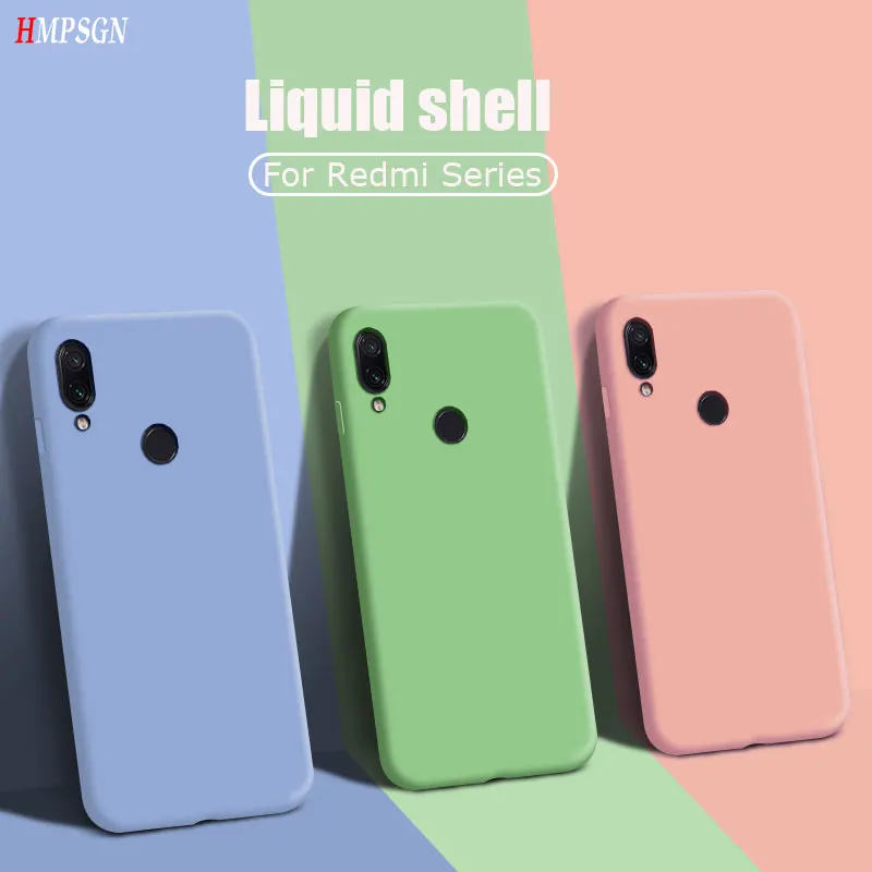 Мягкая накладка из жидкого силикона чехол для Xiaomi 9 9se 8 8se Redmi 6Pro 6A Тонкий на Note 9s 7 Pro