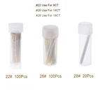 Иглы для вышивки крестиком из ткани, 22 #26 #28, 100 шт.