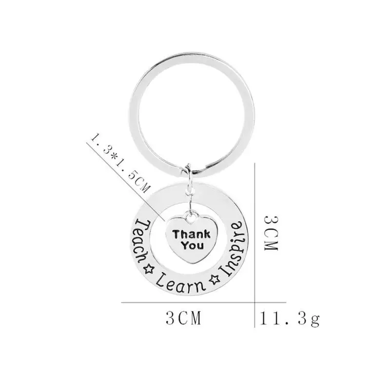 Мужской и женский брелок в форме сердца с надписью Thank You Модный маленький кулон