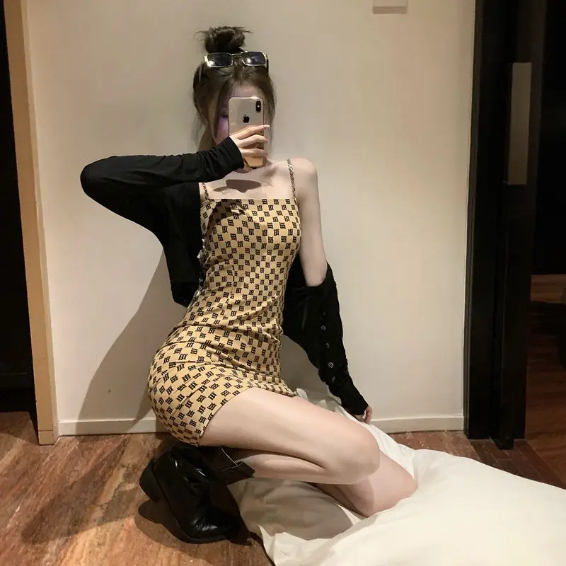 

woman dress Strap Mini Dress Bodycon Skinny Club Party Sleeveless Knitted Dress Sexy Elegant 2021 Streetwear Beach Holiday