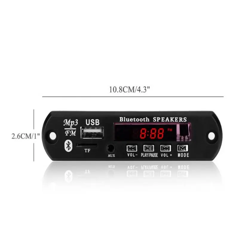 

5V 12V Car Wireless Bluetooth 5.0 Decoder Board MP3 Player FM Radio Module