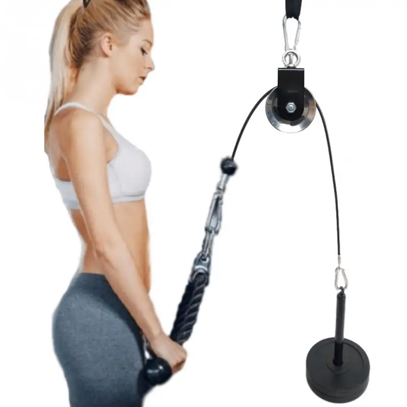 

Tricep Pull Down Machine Set With Rope Exercise Weight Training Equipment Home Gym Fitness Attachment Biceps Workout Durable