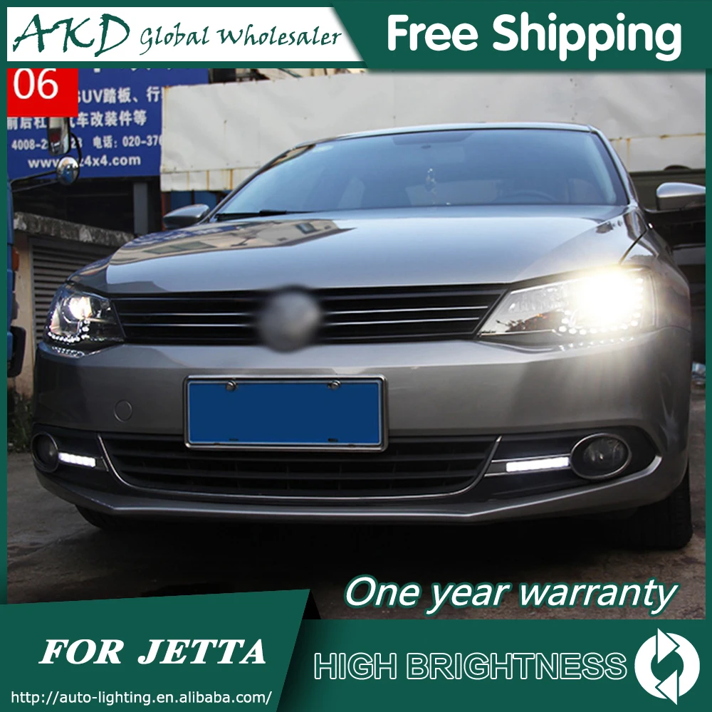 Фары для VW 2011-2019 Jetta GLI MK6 DRL дневные ходовые огни передняя фара светодиодная