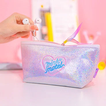 

Милый розовый косметичка, сумка для ручек, студенческие Пеналы, милые школьные принадлежности