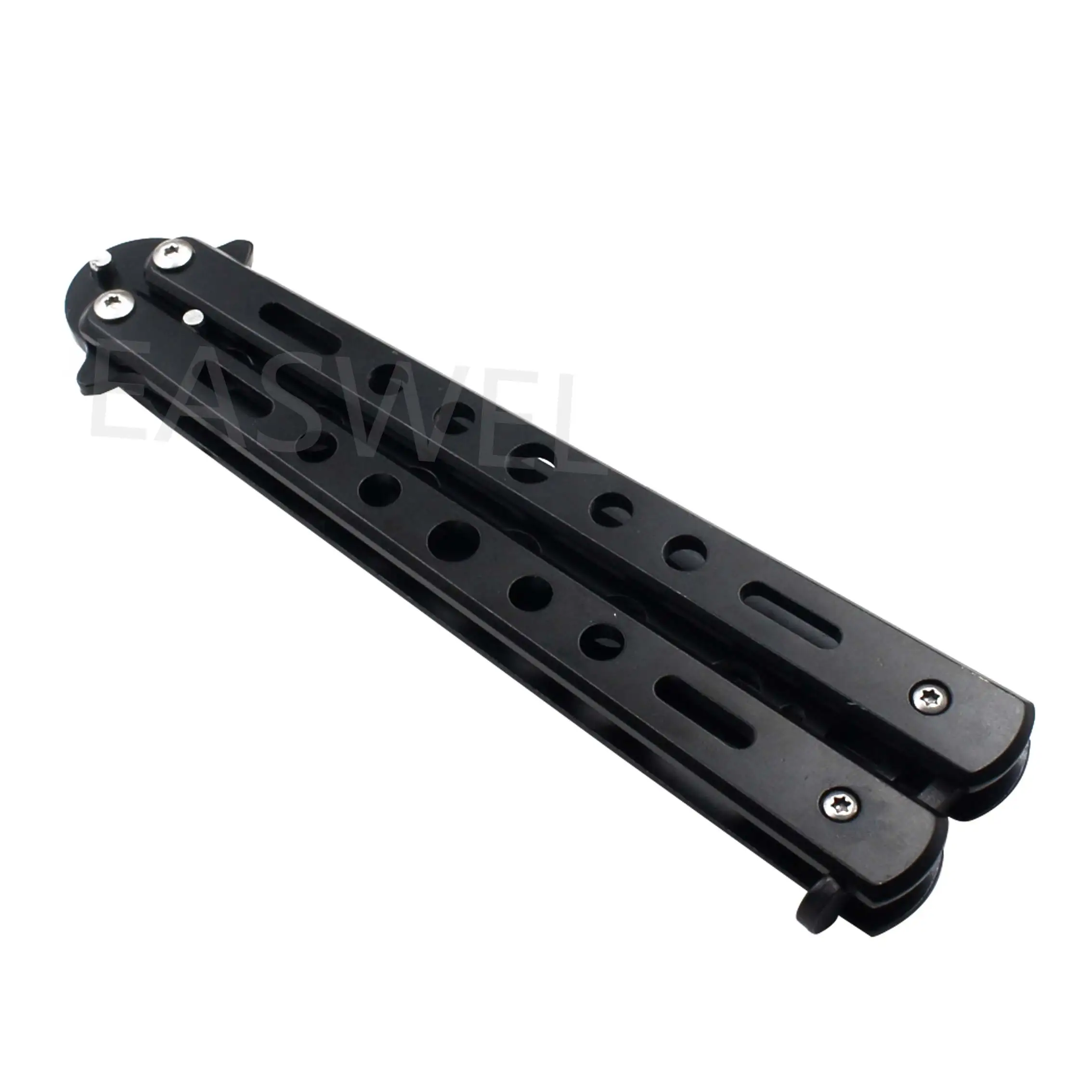 _ Металлический тренировочный балисонг Учебный нож тусклые инструменты |