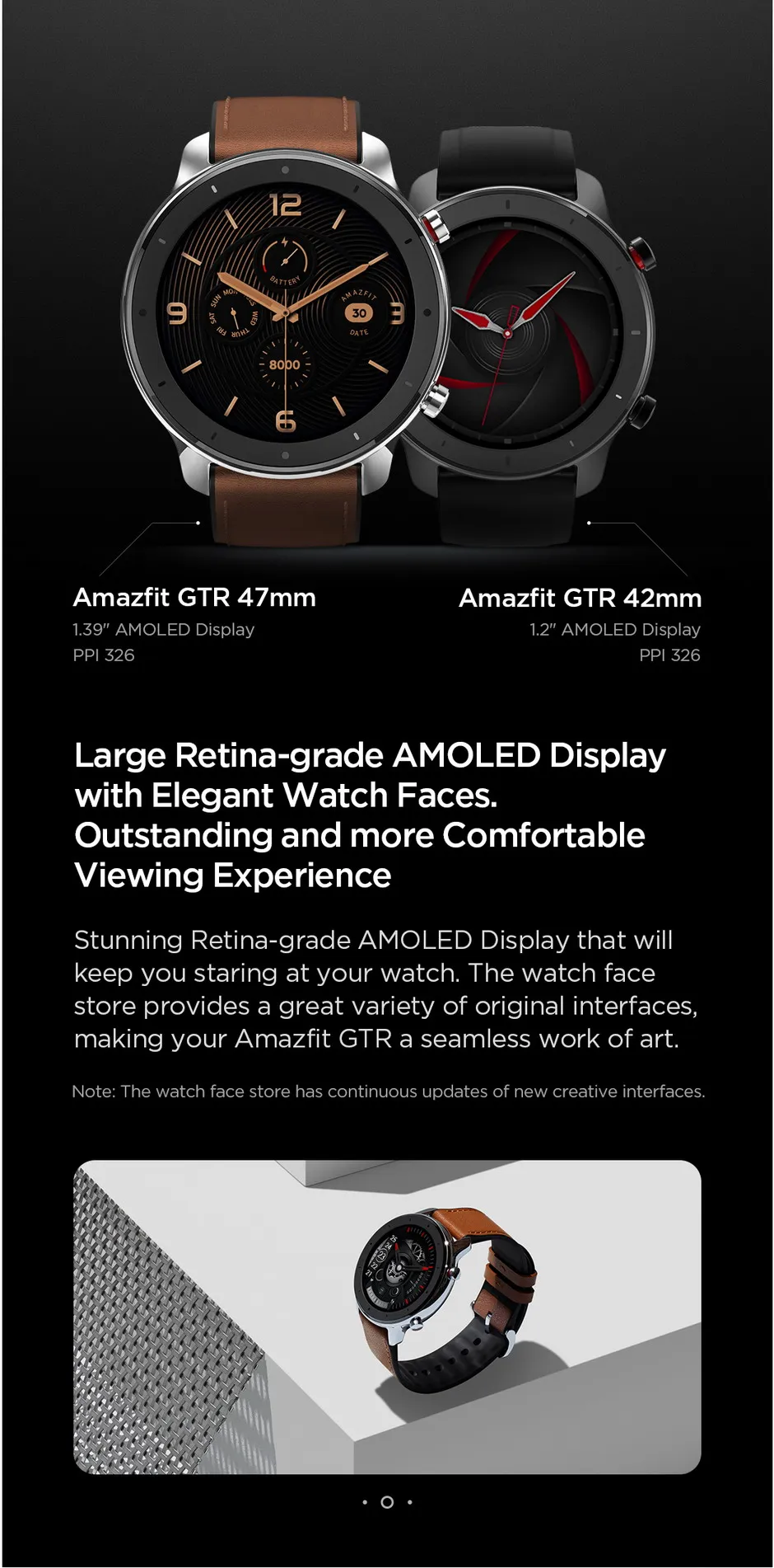 [FREE QCY наушник] Huami AMAZFIT GTR 42 мм умные часы gps 5ATM водонепроницаемые мульти-спортивные умные часы трекер здоровья 24 дня