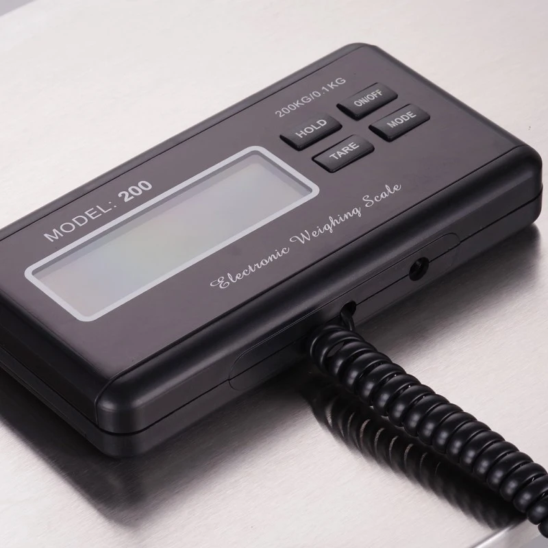 B&aacute;scula electr&oacute;nica Digital de acero inoxidable, balanza de suelo con pantalla LCD, 200kg-2